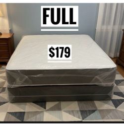 Full Size Mattress Set – Medium Comfort – Available Today 🚚