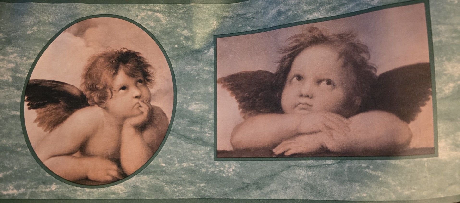 Vintage Cherub Border Wall Paper & Light Switch Cover