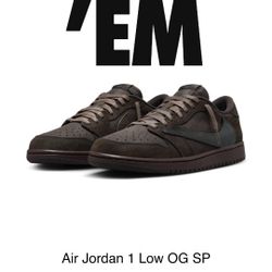 Jordan 1 Retro Low OG SP
Travis Scott Velvet Brown