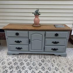  Solid Wood Dresser / Buffet Cabinet – Freshly Refinished! 
