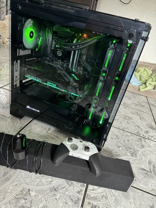 Gaming PC 1080 Ti 11Gb  with Xbox Elite Controller & Vizio Soundbar