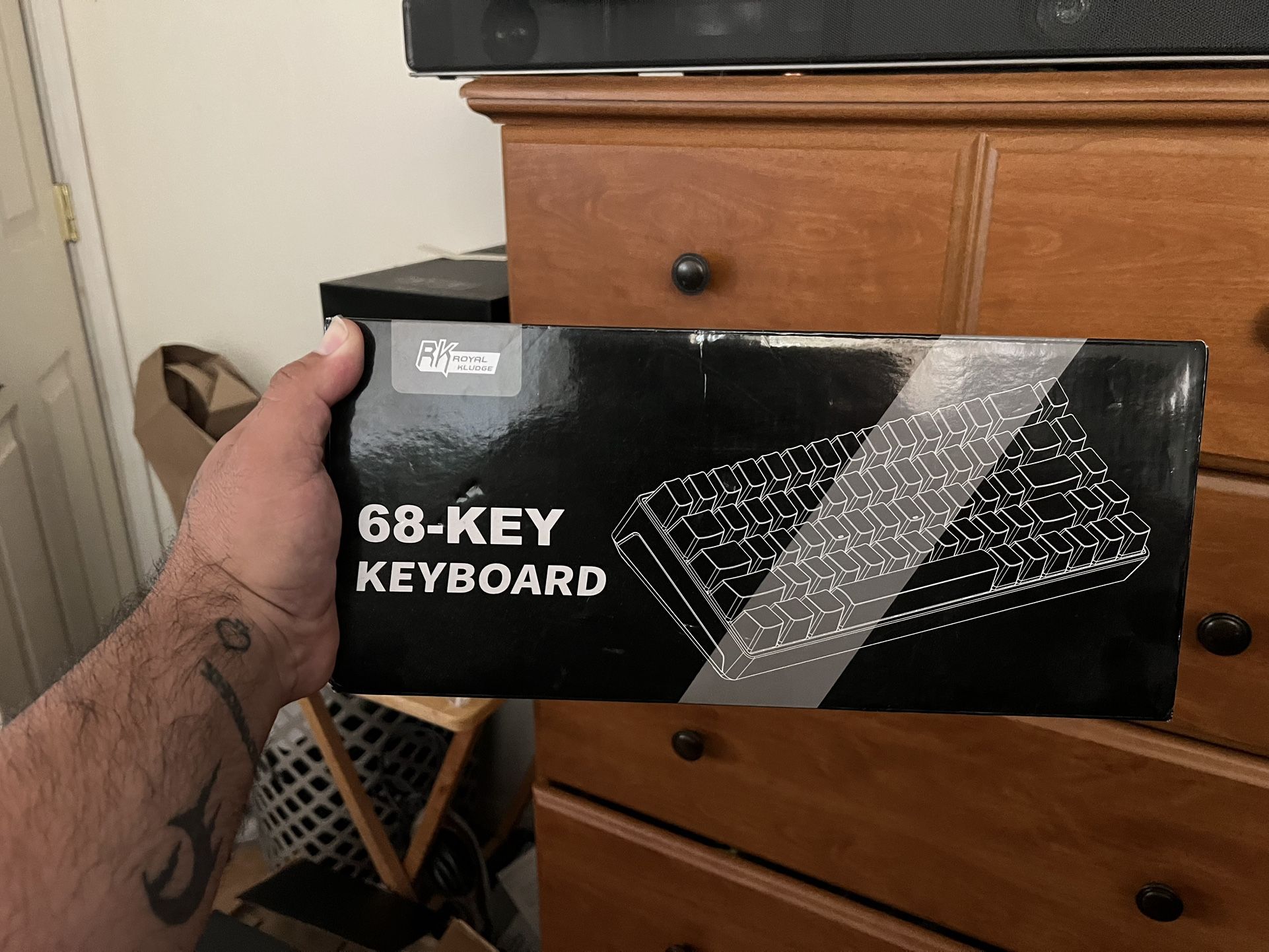 RK Royal Kludge RK68 Black Wireless Mechanical Keyboard 