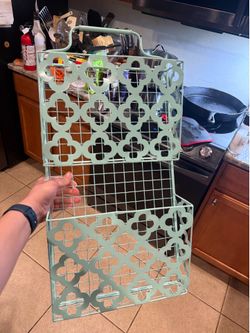 Sea green wall organizer