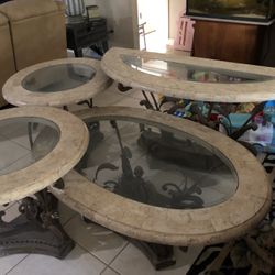 Coffee Table, Sofa Table, 2 End Tables