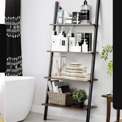 4 Tier Ladder Bookshelf Shelf