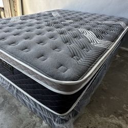 Calking Size Oasis Thermal Comfort Europillowtop Mattress And Boxspring 