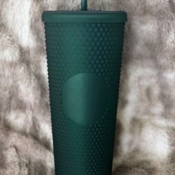 Green Studded Starbucks Tumbler 