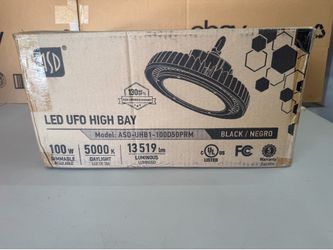 NIB ASD LED UFO HIGH BAY DIMMABLE LIGHT