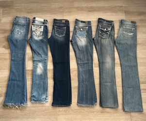 Rock Revival BKE Daytrip Women's Jeans Virgo Bootcut Straight Leg Long Tall Inseam