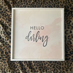 Hello Darling Wooden nursery Decor
