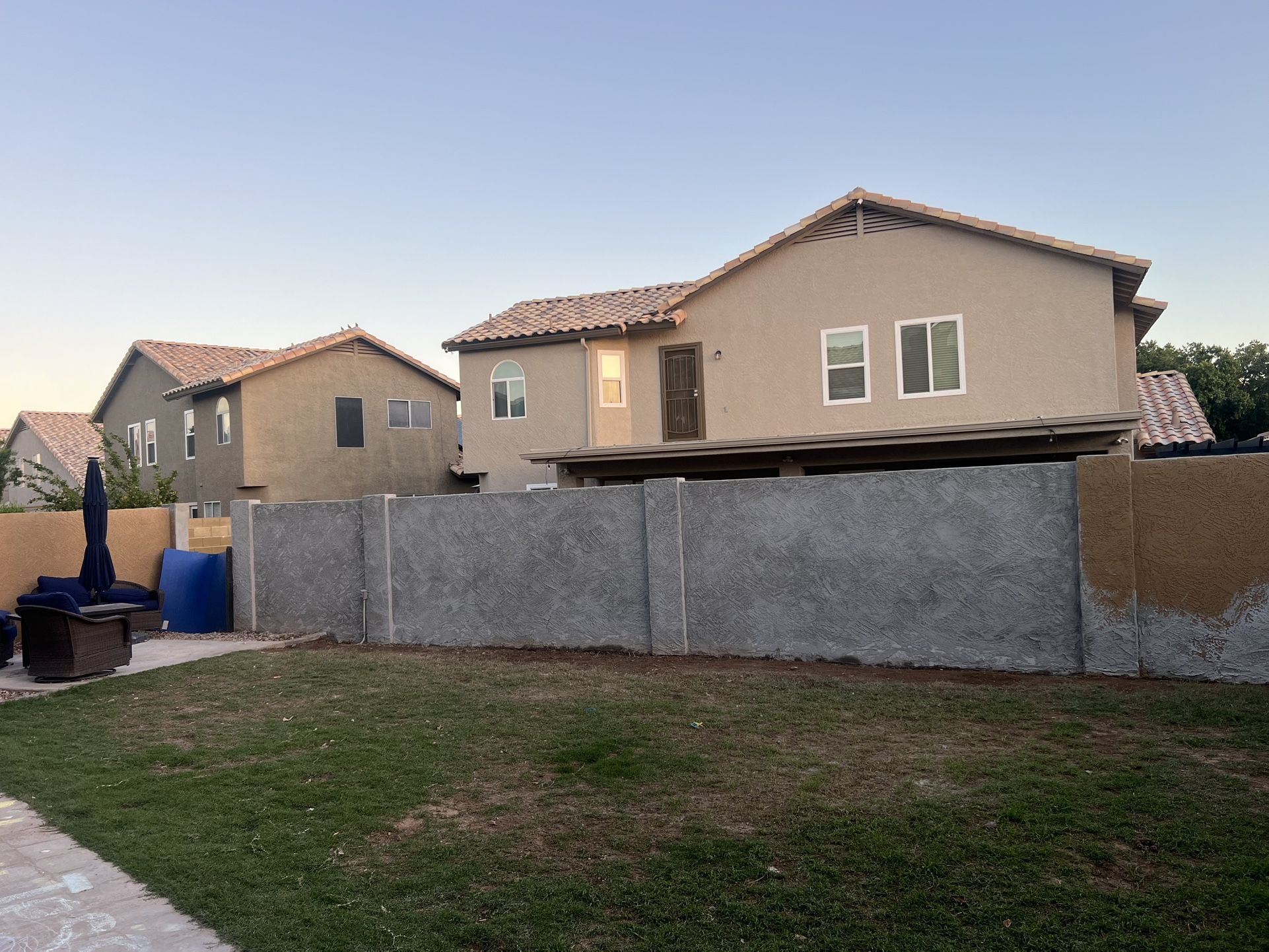Masonry Block Wall/ Stucco