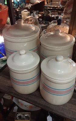 Vintage McCoy Canister set of 4 USA- Located in Shelton