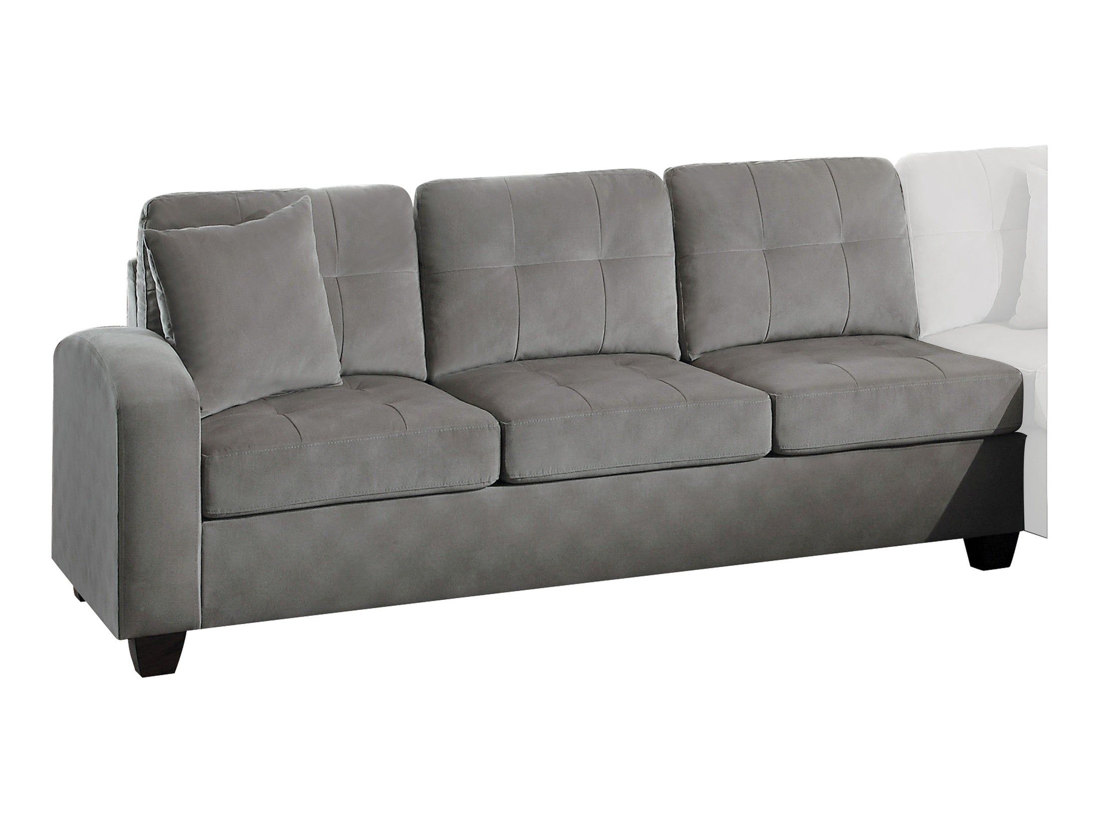 Emilio Taupe Reversible 3-Seater