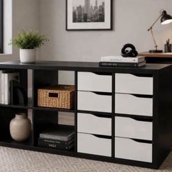 Modern Black Storage Unit / Credenza 