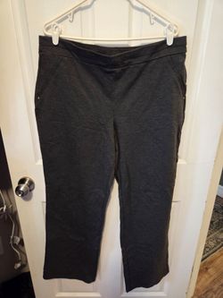 Dark Gray Straight Leg Dress Pants
