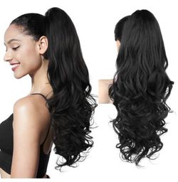 Ponytail Extension, 24" Claw Clip in Ponytail Extensions