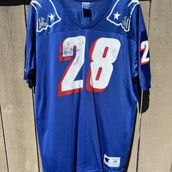 Vintage New England Patriots Curtis Martin Champion NFL Made USA Jersey XL - 48