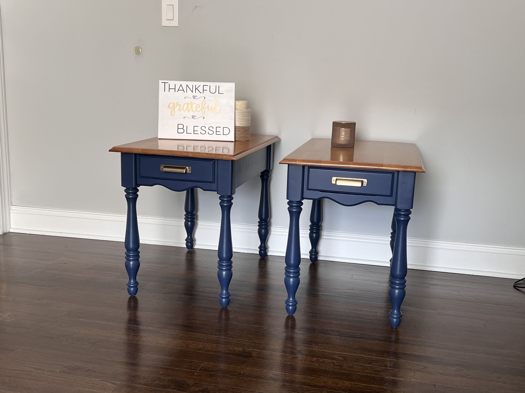 Blue Nightstands/End Tables