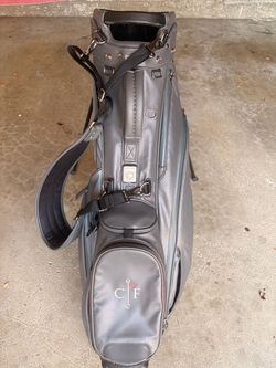 Titleist Gray Leather Golf Bag