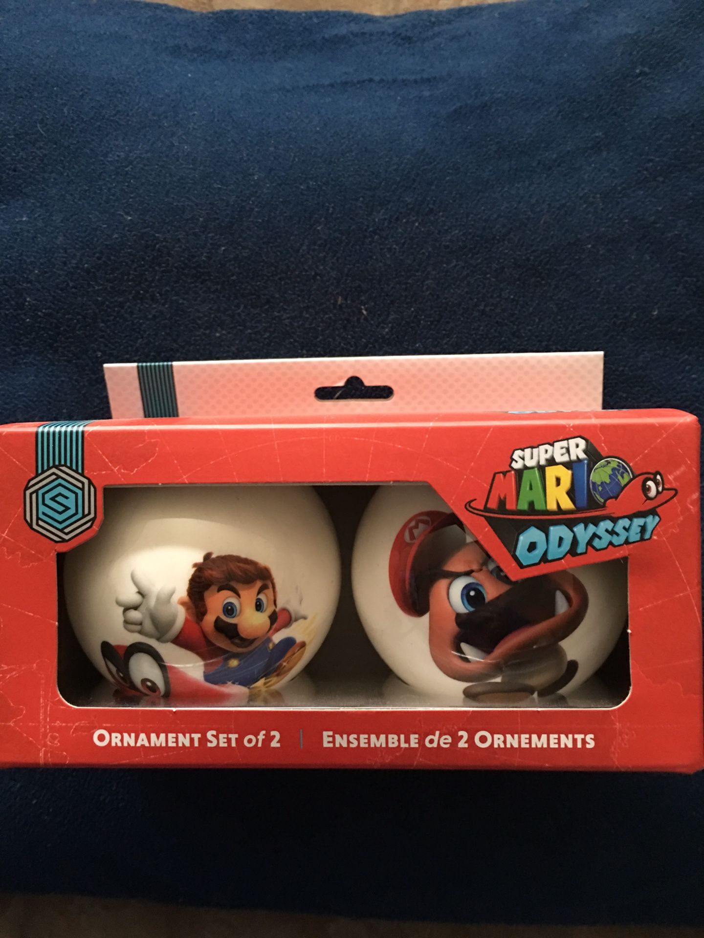 Super Mario odyssey ornaments.