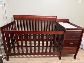 wooden crib