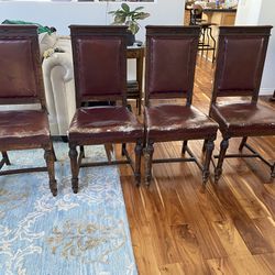 Vintage Dining table chairs $80