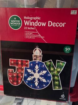 Christmas Lighted  Window Decor