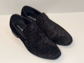 Bolando Black Velvet Slip-On Loafers