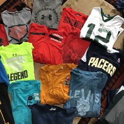 Boys Clothes Med And Larges Mostly Under Armor Nike Adidas Some Never Wprn