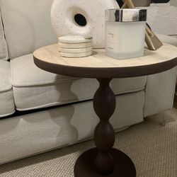 Walnut Boho Side Table 