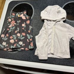 Girls Size 6-9M Jackets And Tops