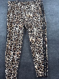 eyecandy Women's 3X Leopard Print Side Stripe Leggings