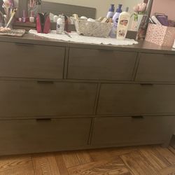 Perfect Grey Wood Dresser