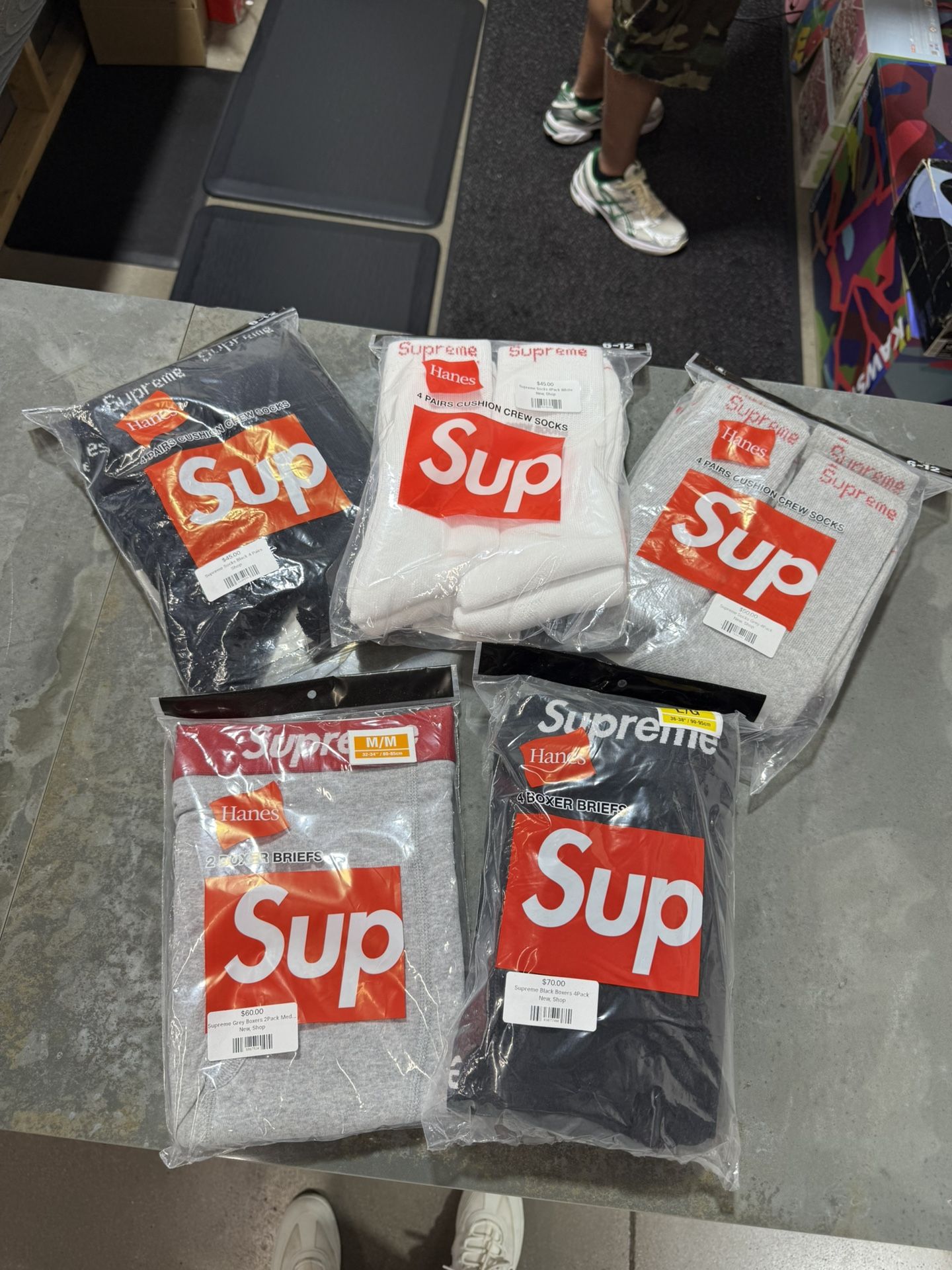 Supreme Socks & Underwear Read Description