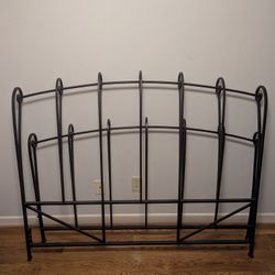 Vintage Wrought Iron Queen Size Head And Foot Boards 