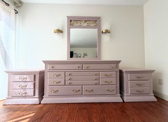 Smoky Plum 4-Piece Bedroom Set with Same-Day Delivery – $595