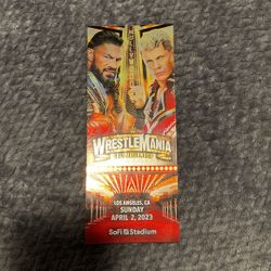 Wrestlemania Commemorative Tickets