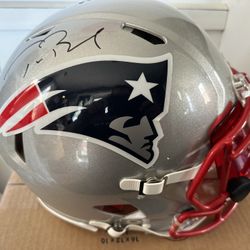 Tom Brady Autographed Helmet