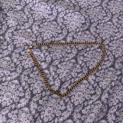 gold plated stainless steel cuban chain 6mm