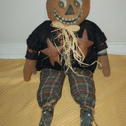 Scarecrow Pumpkin Doll- Halloween Decoration