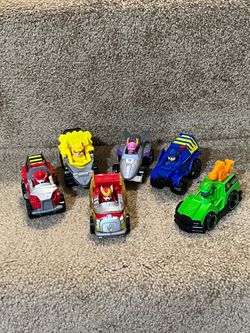 Paw Patrol die cast Vehicles Lot of 6 Chase Marshall Skye Rubble