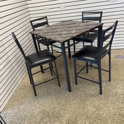 Dining Table With 4 Chairs Brand New Set $199 Only 