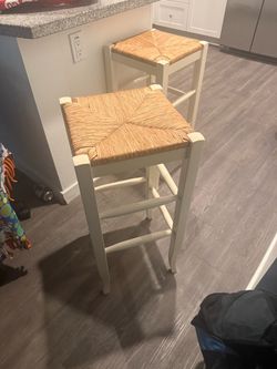 2 White  stools
