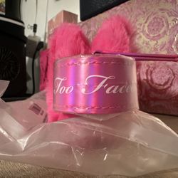 Too Faced Pink Travel Makeup Cosmetic Bag