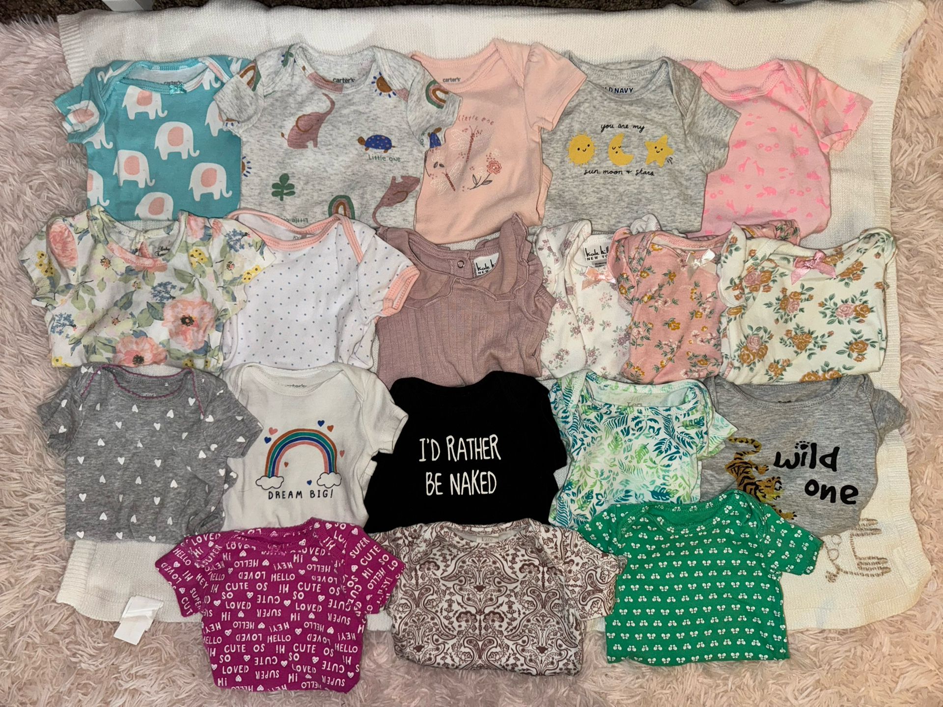 Baby Girls 0-3 Month Clothing Lot!