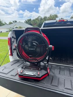 Ecomax AC/DC Bucket Top 12” Misting Fan