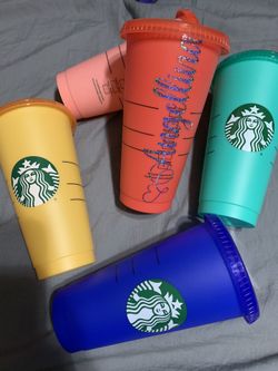 Personalized color changing cups