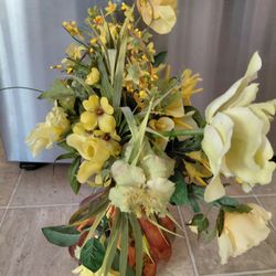 Vase With Artificial Flowers