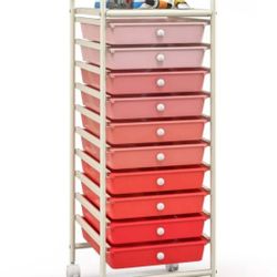 Storage Cart with 10 Drawers