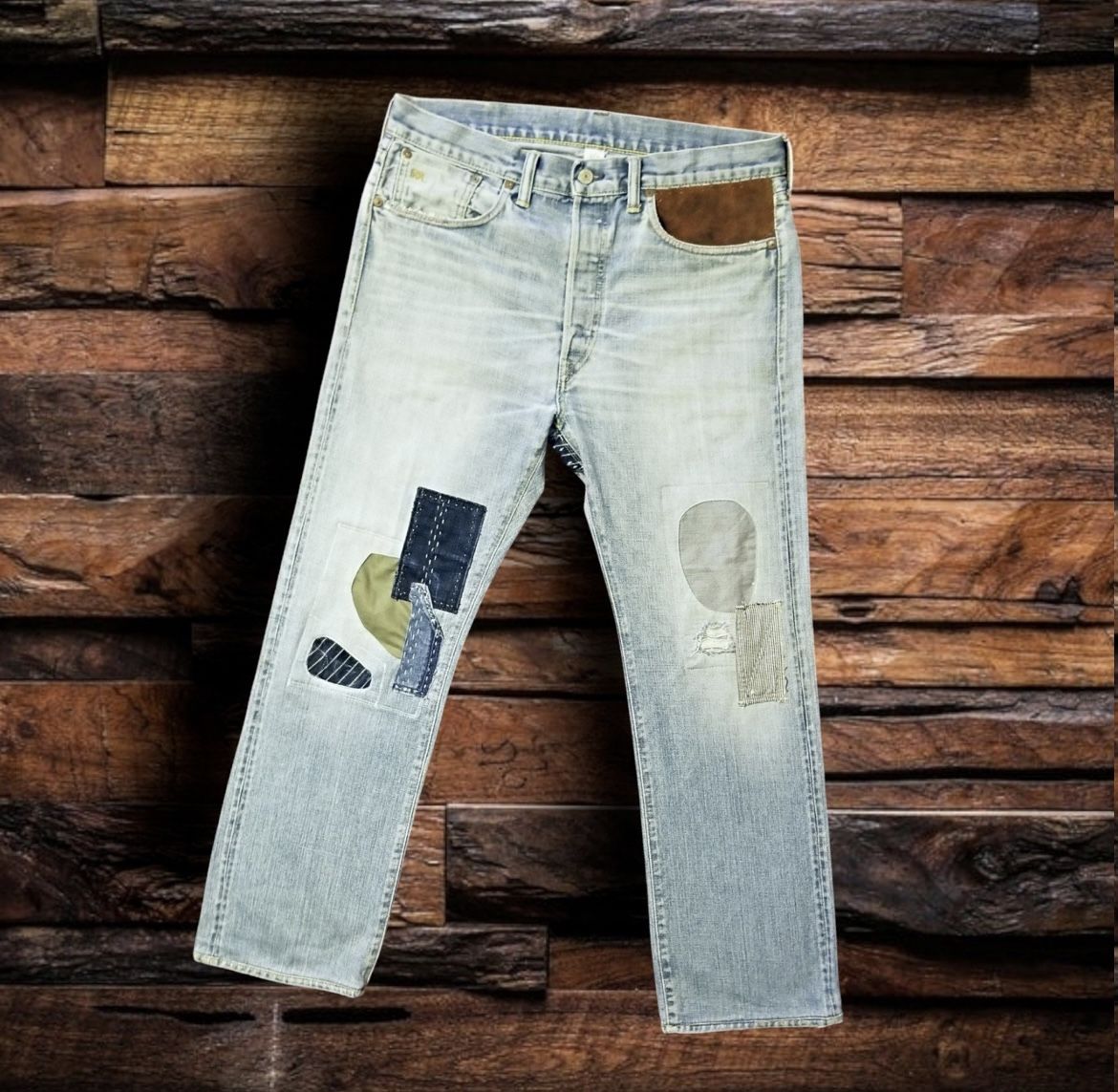 DOUBLE RL RALPH LAUREN RRL "1 OF KIND" SELVEDGE DENIM JEANS- SIZE 33" X 32"